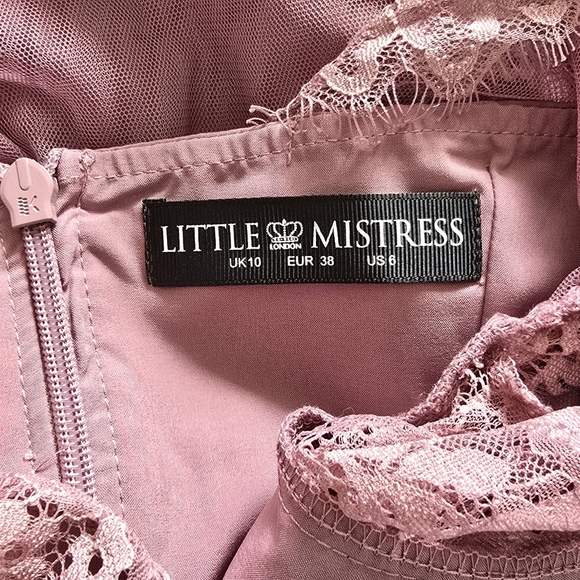 Little Mistress Heidi Lace Overlay Maxi Dress - Picture 9 of 13